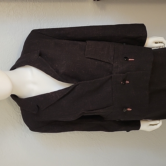 TRUE Vintage Early 19th Century Wool Cosplay Blazer Skirt Suit - Picture 4 of 9